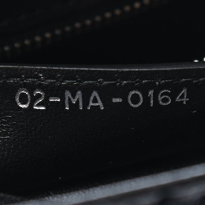 Christian Dior Lambskin Sequin Embellished Medium Lady Dior Black White 6 of 8