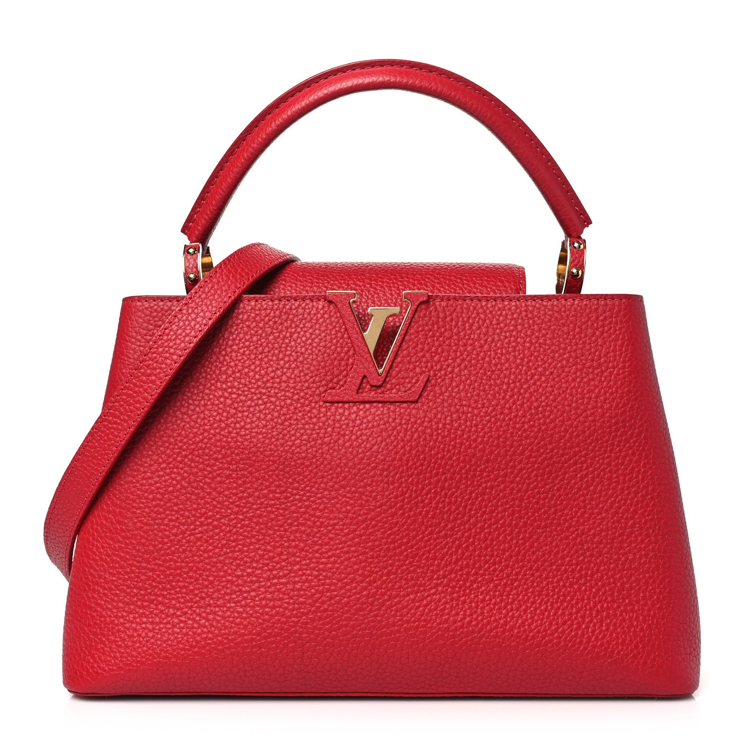 Louis Vuitton Taurillon Capucines PM Rubis 1 of 9