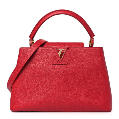Louis Vuitton Taurillon Capucines PM Rubis 1 of 9