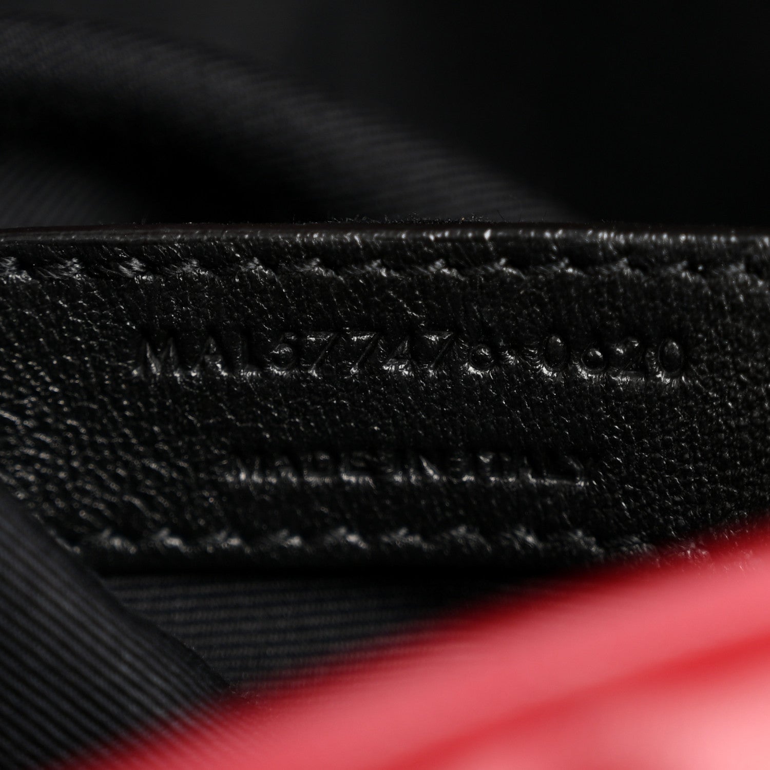 Saint Laurent Lambskin Quilted Small Loulou Puffer Monogram Chain Satchel Opyum Red 7 of 11