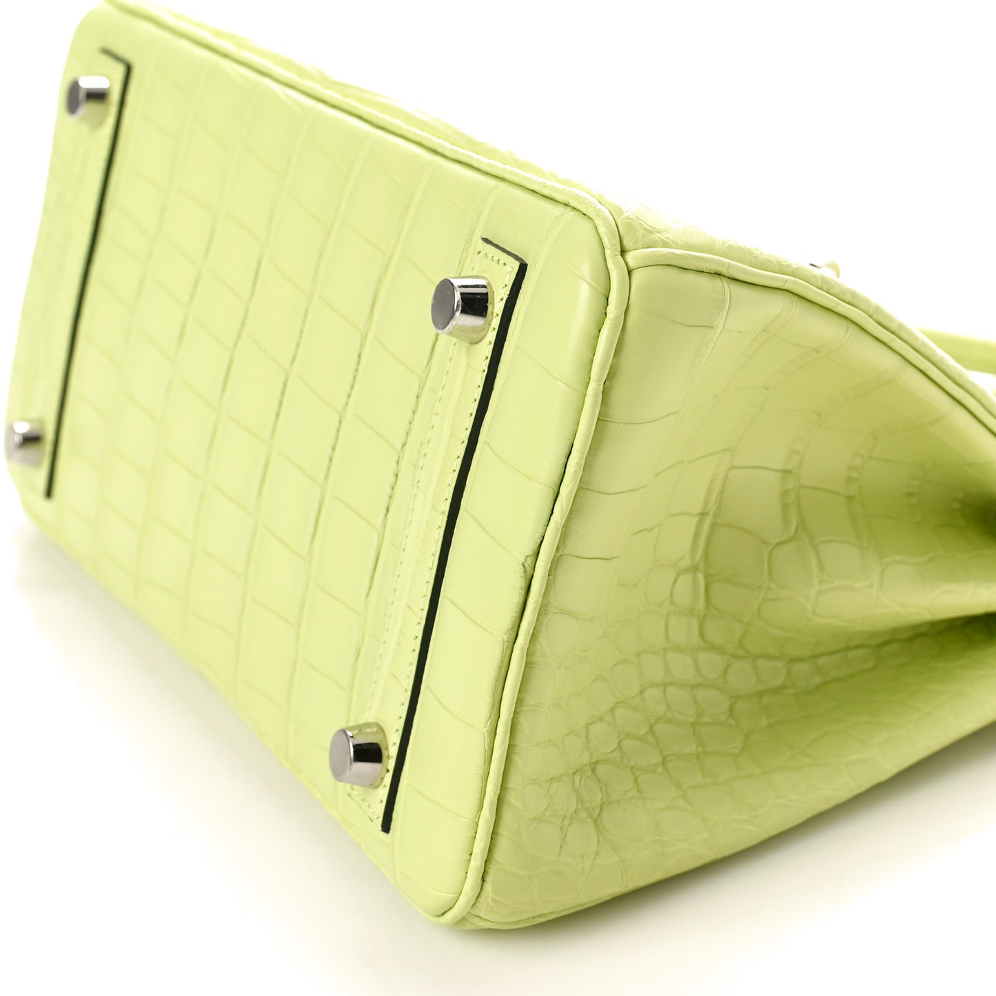 Matte Alligator Birkin 25 Jaune Bourgeon