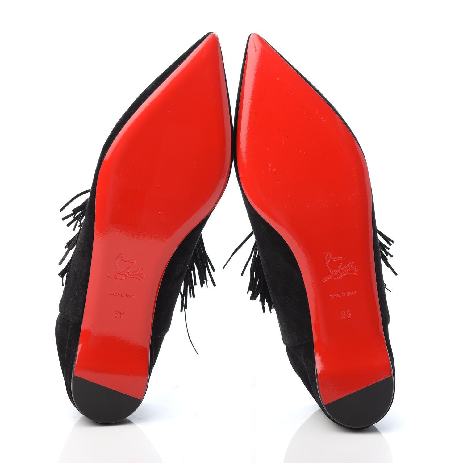Christian Louboutin Veau Velours Medinana Flats 39 Black 7 of 7