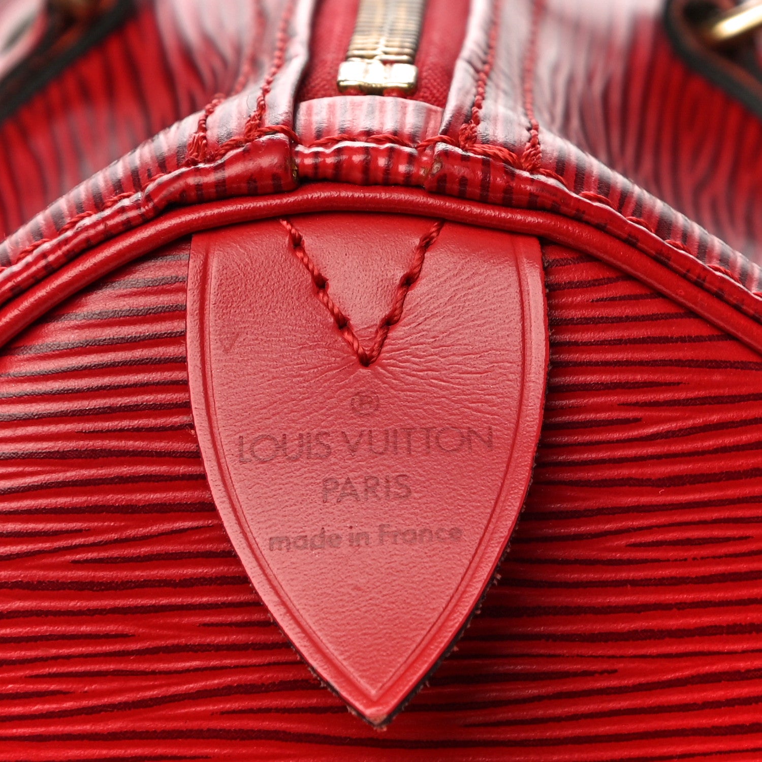 Louis Vuitton Epi Speedy 30 Castillan Red 7 of 12