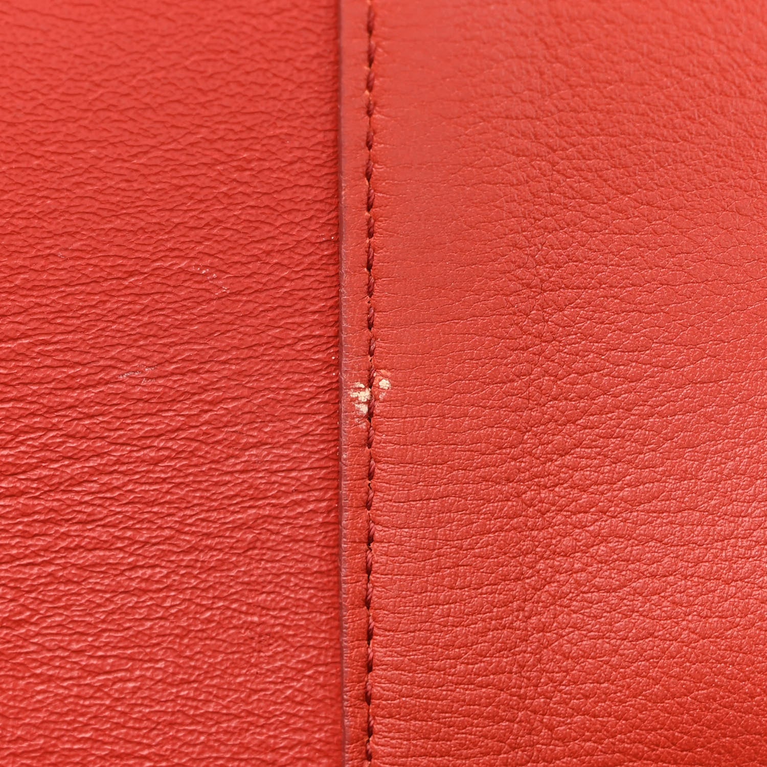 Celine Shiny Smooth Calfskin Medium Frame Shoulder Bag Red Tan 11 of 13