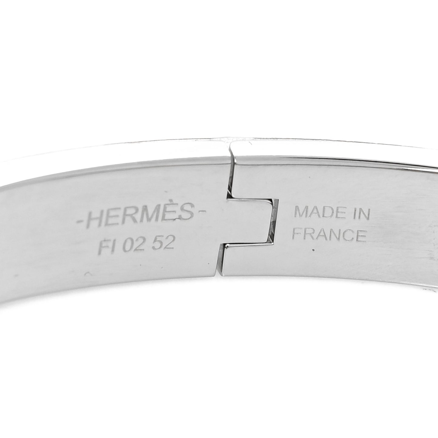 Enamel Mini Clic Chaine d'Ancre Bracelet PM Orfèvre White Platine White