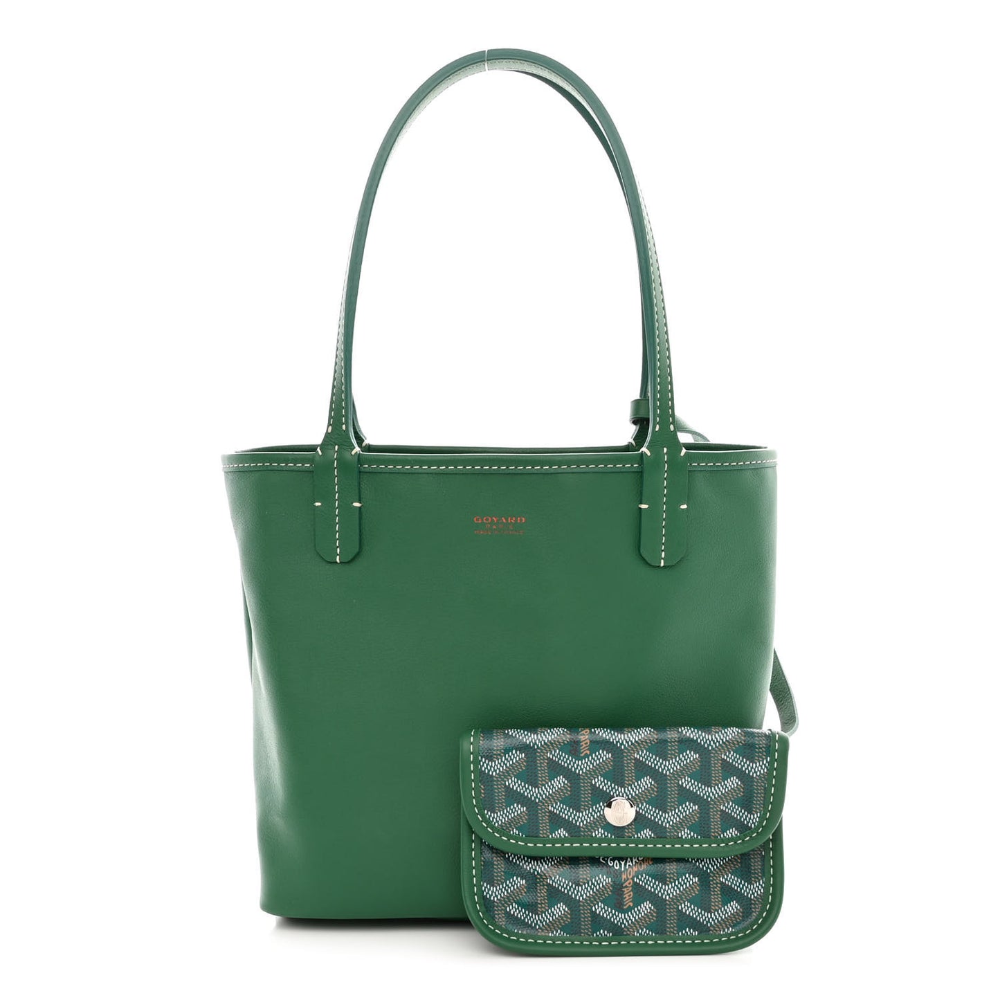 Goyardine Reversible Mini Anjou Green