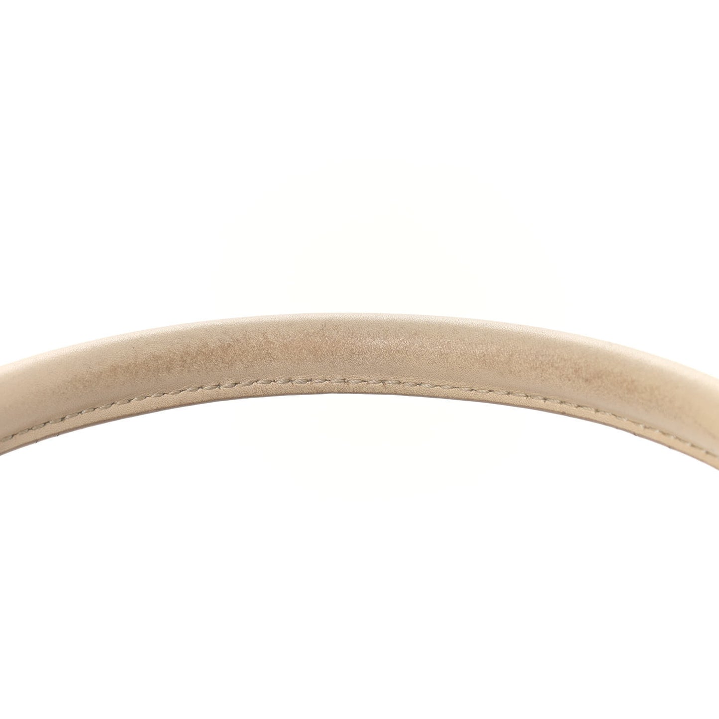 Smooth Calfskin Suede Small Tri-Color Trapeze White