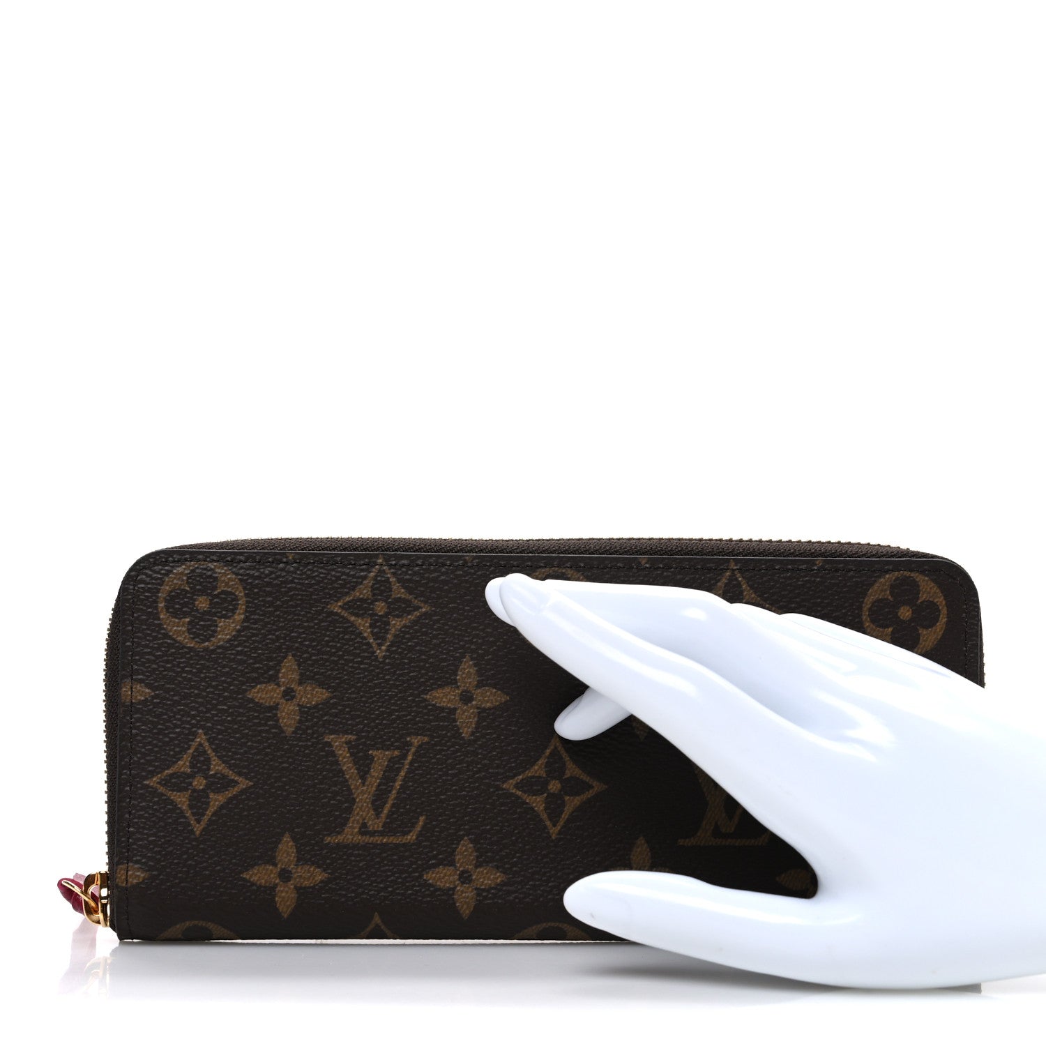 Louis Vuitton Monogram Clemence Wallet Fuchsia 2 of 6