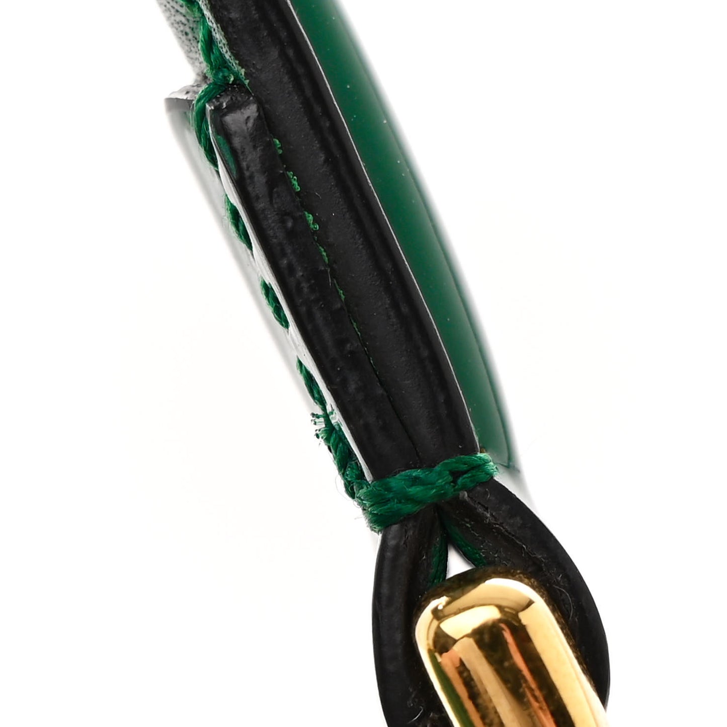 Mousse Top Patent Small Sylvie 1969 Top Handle Bag Emerald