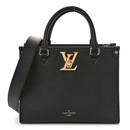 Louis Vuitton Calfskin Lock & Go Tote Black 1 of 11