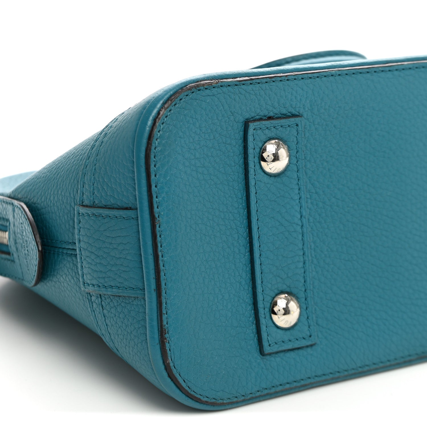 Louis Vuitton Taurillon Alma PM Bleu Canard 9 of 10
