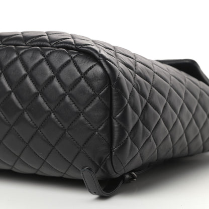 Chanel Lambskin Quilted Large Urban Spirit Backpack Black 10 of 14