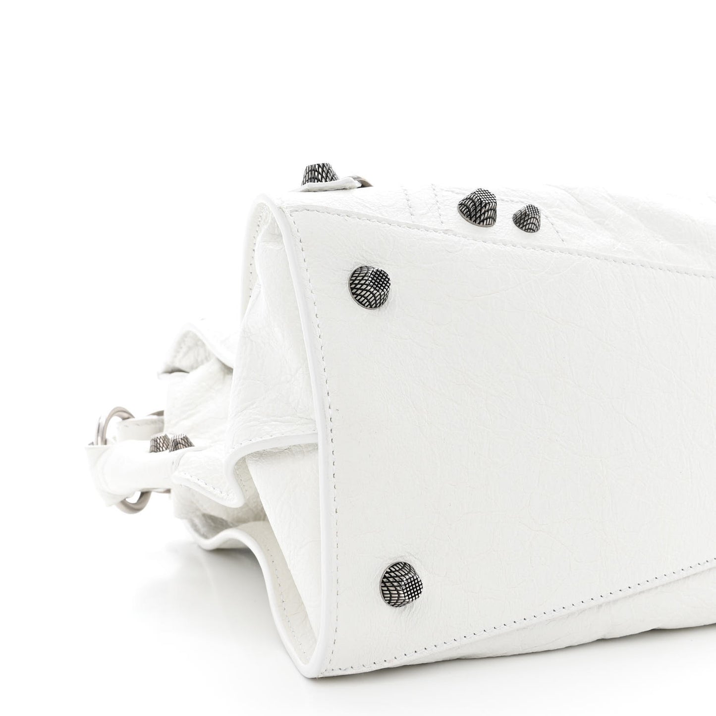 Agneau Arena Small Neo Cagole City Handbag Optic White