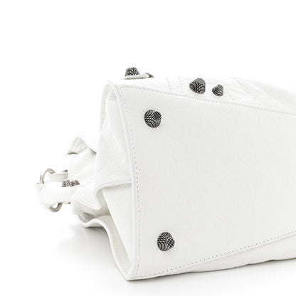 Balenciaga Agneau Arena Small Neo Cagole City Handbag Optic White 10 of 11