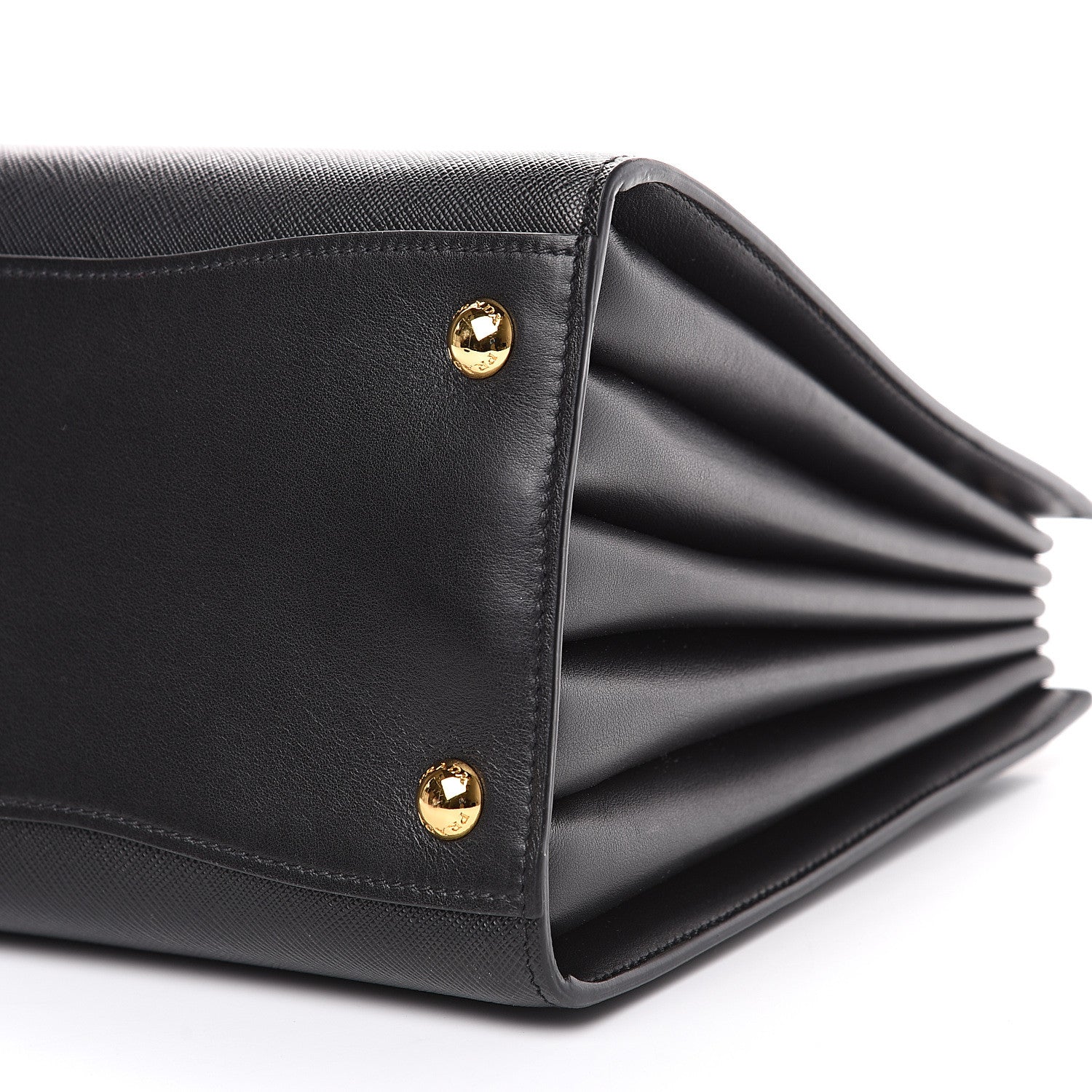 Prada Saffiano City Calfskin Medium Bibliothèque Top Handle Black 8 of 8