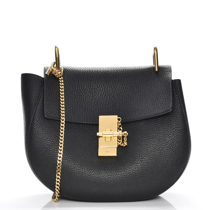 Chloe Grained Lambskin Drew Shoulder Bag Black 8 of 8