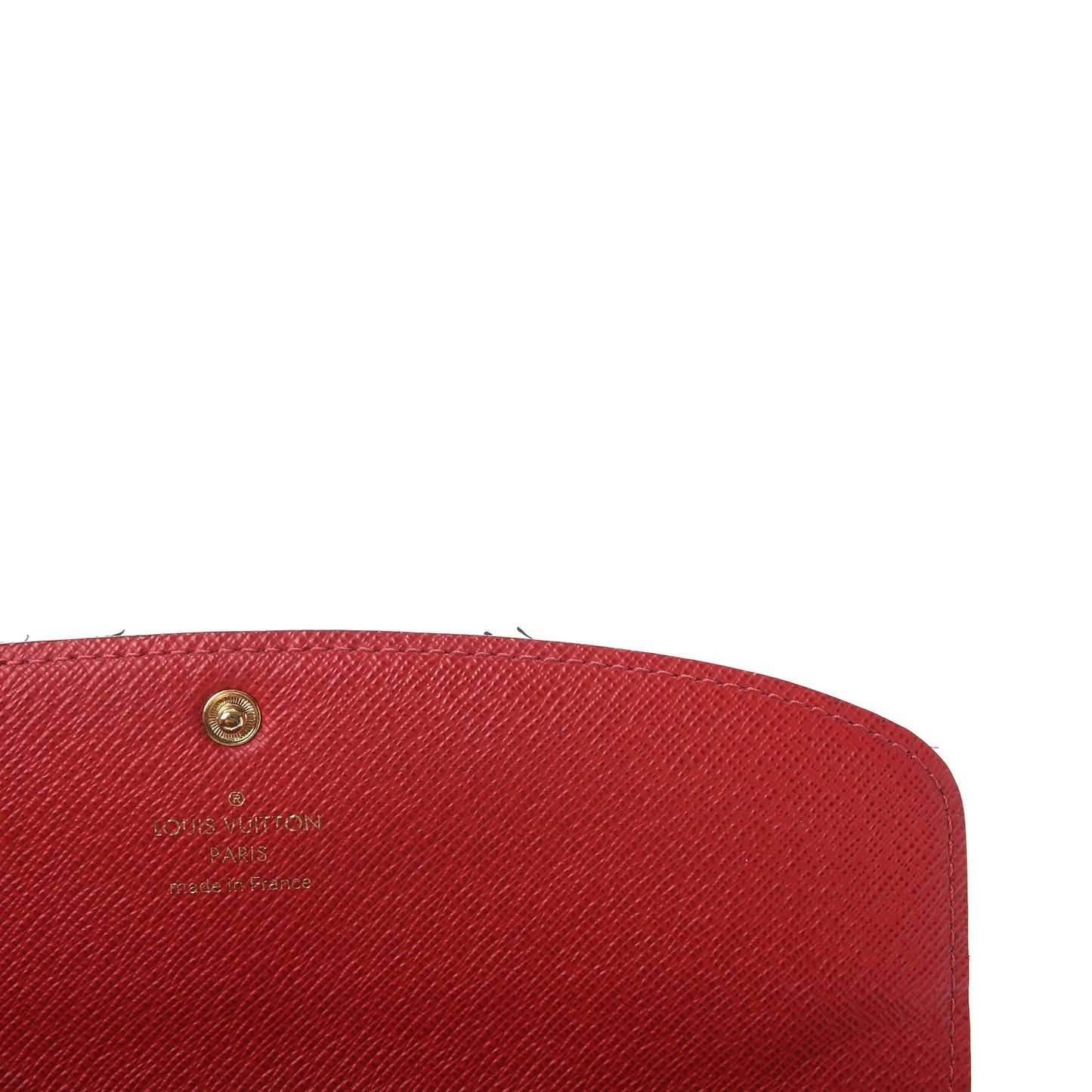 Damier Ebene Emilie Wallet Red