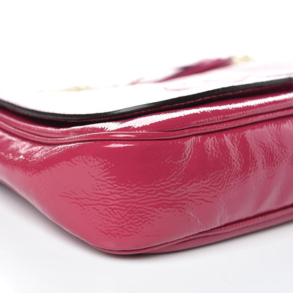 Gucci Patent Medium Soho Flap Crossbody Bright Bougainvillea 10 of 11