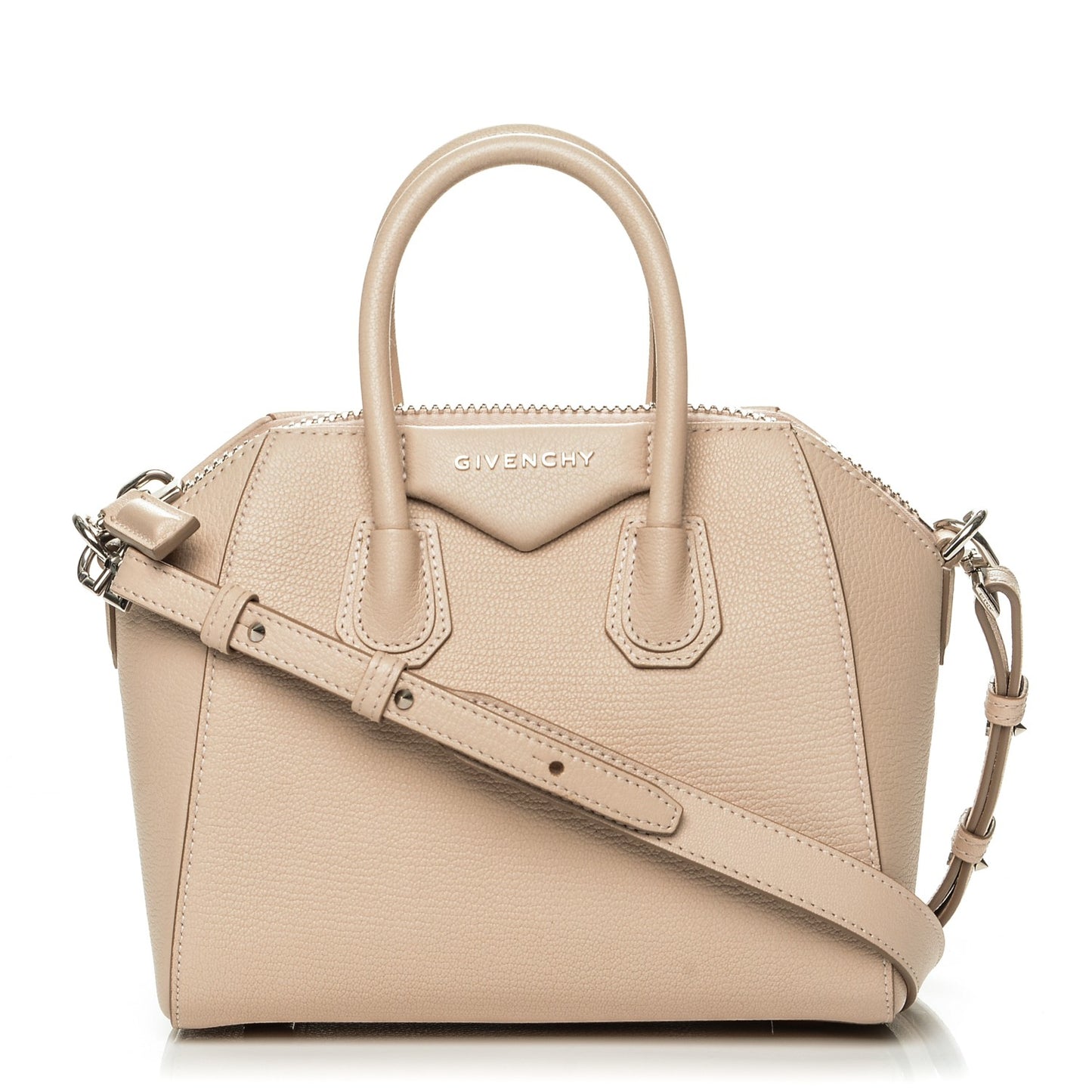 Sugar Goatskin Mini Antigona Nude Pink