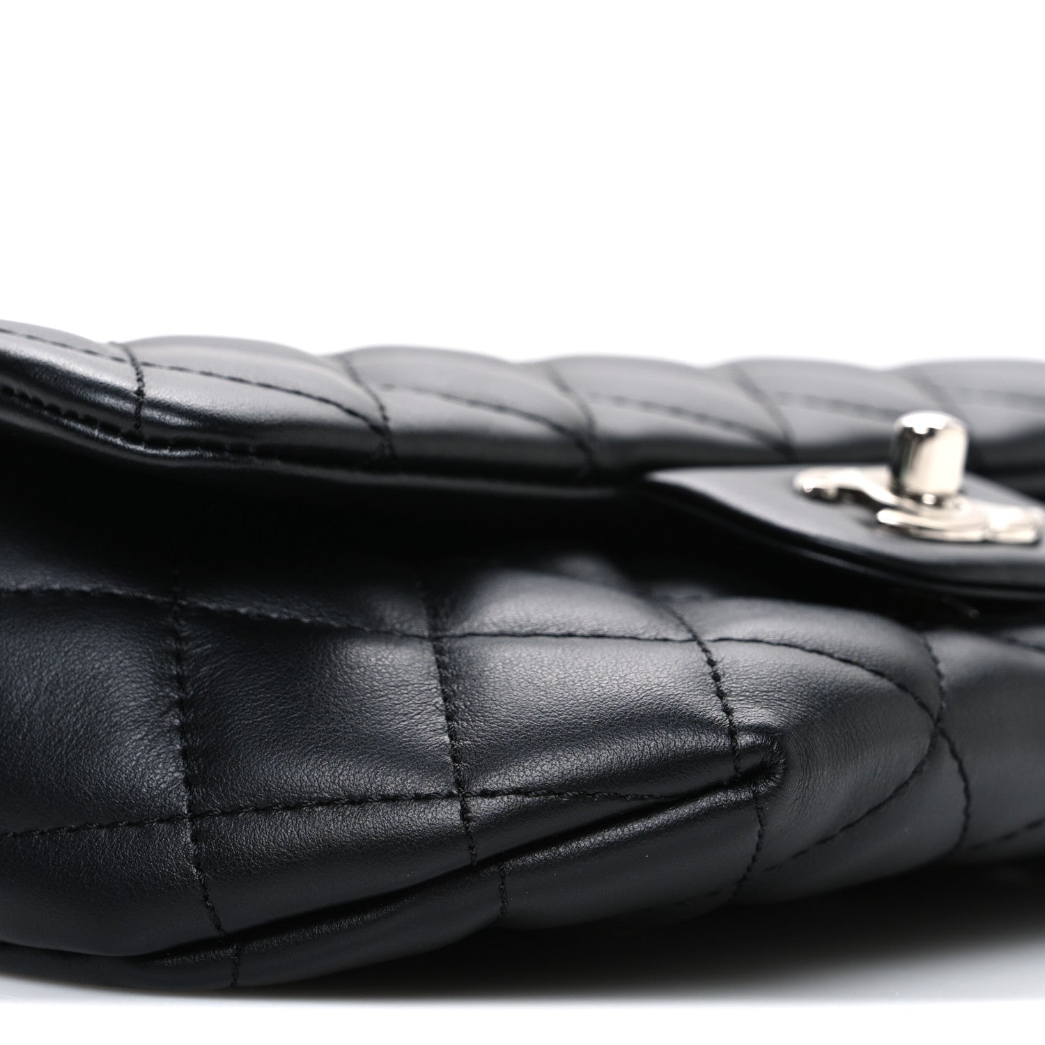 Chanel Calfskin Quilted CC Uniform Flap Belt Bag Black 9 of 10