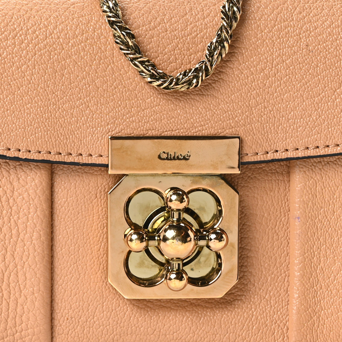 Chloe Goatskin Mini Elsie Shoulder Bag Beige 8 of 10