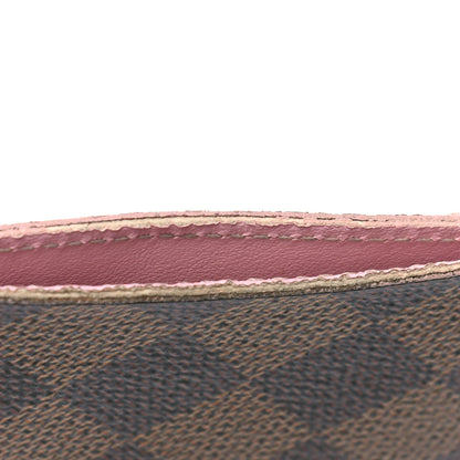 Louis Vuitton Damier Ebene Caissa Card Holder Rose Ballerine 3 of 4