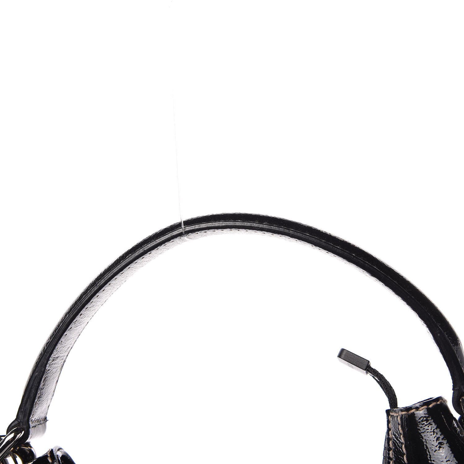 Gucci Patent Calfskin Medium Snow Glam Hobo Black 12 of 13