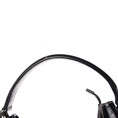 Gucci Patent Calfskin Medium Snow Glam Hobo Black 12 of 13