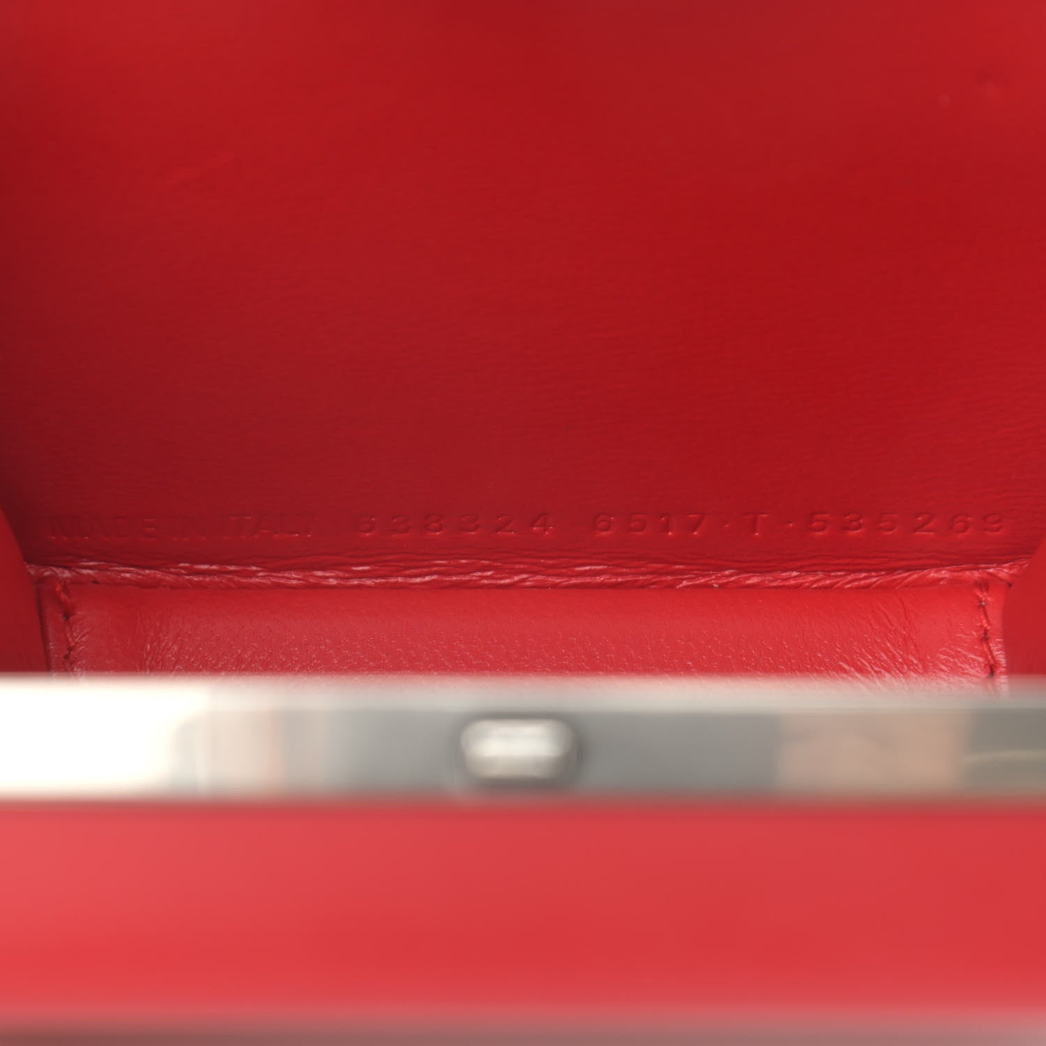 Balenciaga Recycled Plastic Calfskin Embossed Mini Lunch Box Case with Strap Red 7 of 10