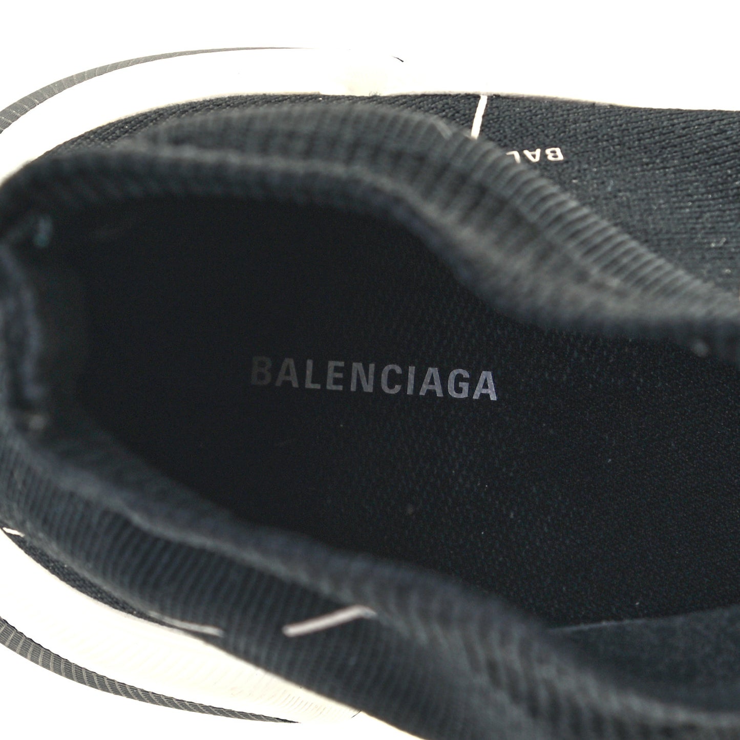 Technical 3D Recycled Knit Allover Logo Licence Print Mens Speed 2.0 Sneakers 45 Black White