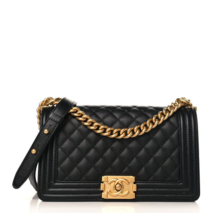 Chanel Caviar Quilted Medium Boy Flap Black 1 of 10