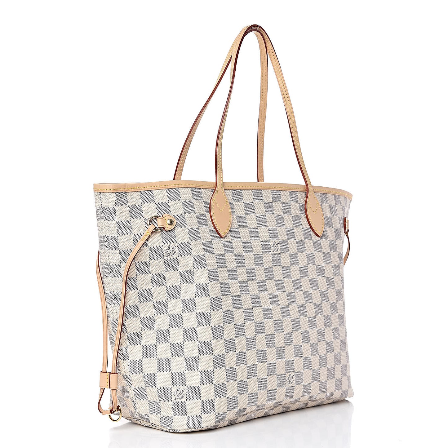 Damier Azur Neo Neverfull MM Rose Ballerine