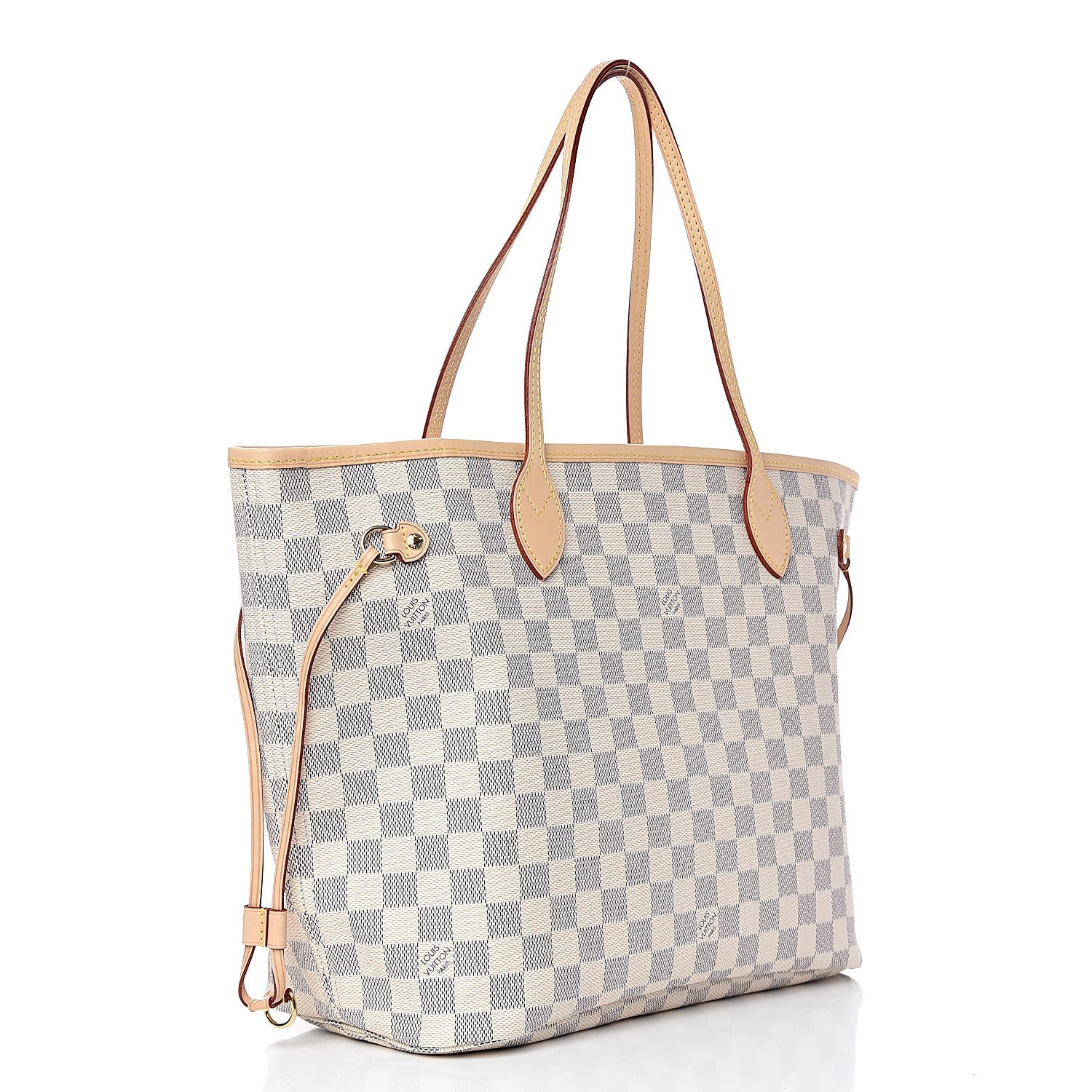 Louis Vuitton Damier Azur Neo Neverfull MM Rose Ballerine 3 of 12