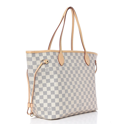 Louis Vuitton Damier Azur Neo Neverfull MM Rose Ballerine 3 of 12