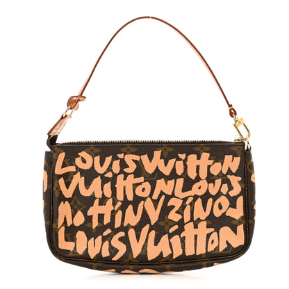 Louis Vuitton Monogram Graffiti Pochette Accessories Peach 1 of 10