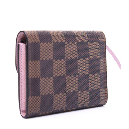 Louis Vuitton Damier Ebene Rosalie Coin Purse Rose Ballerine 3 of 9