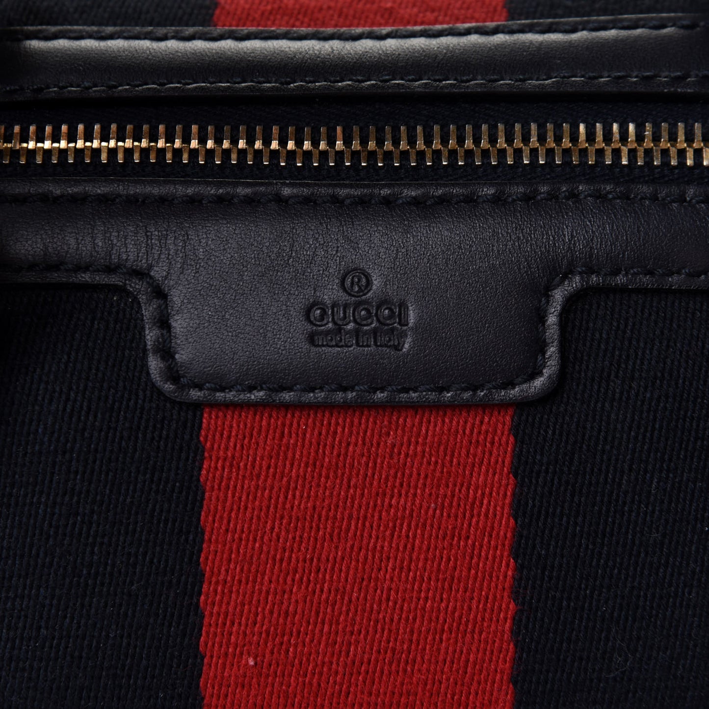 Monogram Vintage Web Small Boston Navy