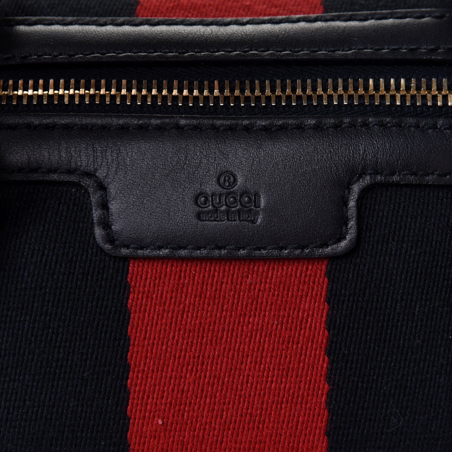 Gucci Monogram Vintage Web Small Boston Navy 8 of 11