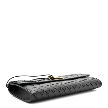 Bottega Veneta Nappa Intrecciato Long Andiamo Top Handle Clutch Black 4 of 9