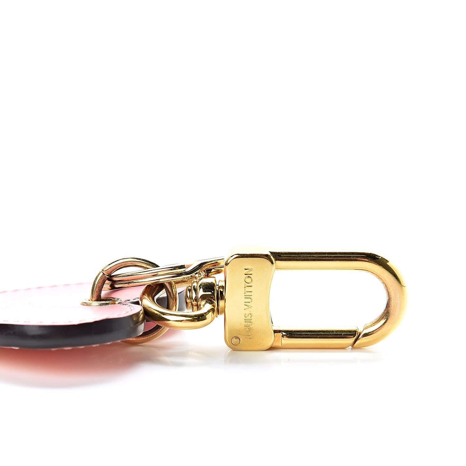 Louis Vuitton Vernis Degrade Love Lock Heart Key Holder Bag Charm Pink White 5 of 5