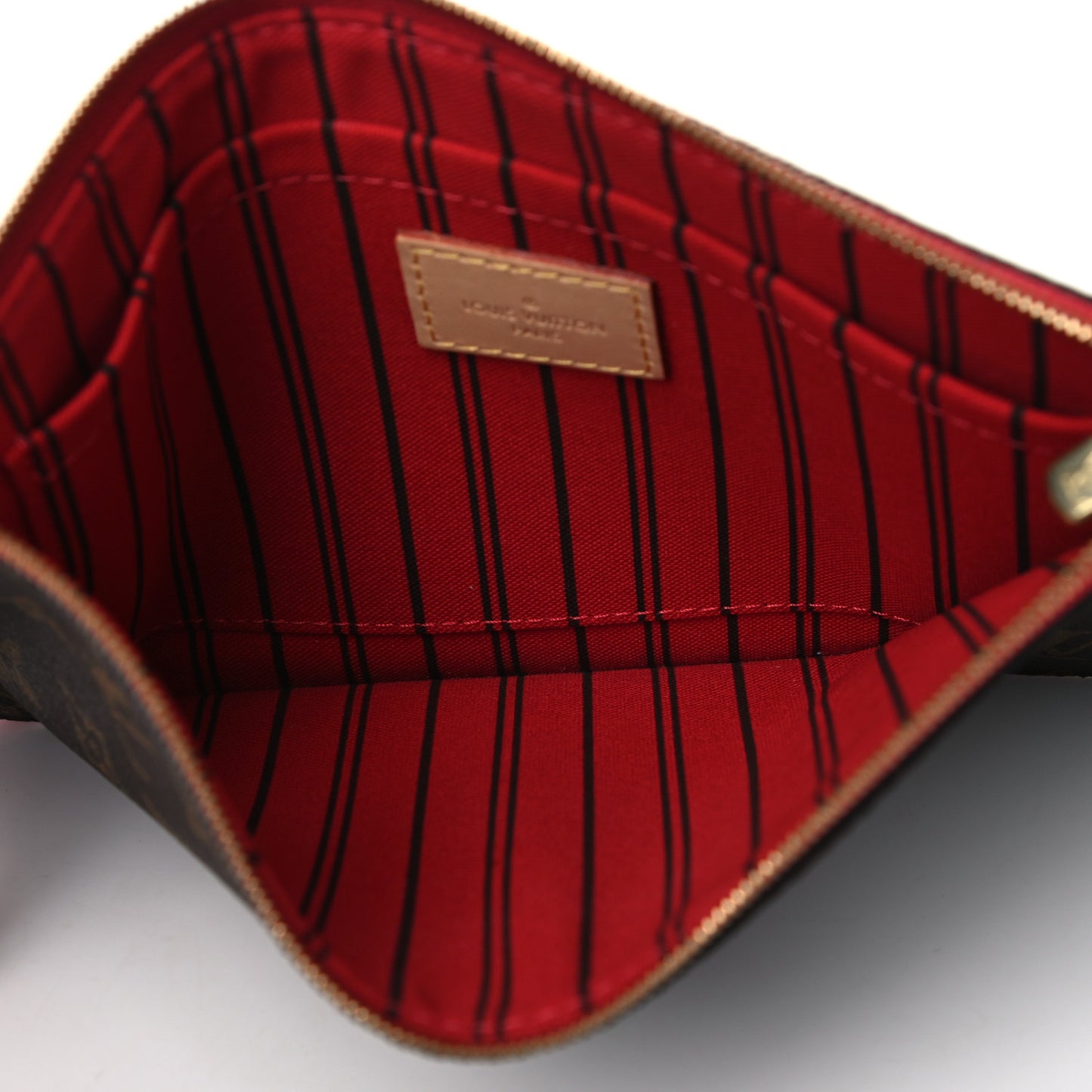 Monogram Neverfull MM GM Pochette Cherry