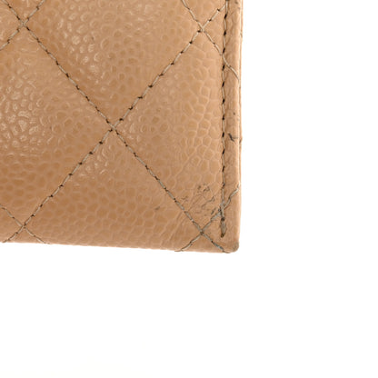 Chanel Caviar Quilted Card Holder Beige 9 of 15