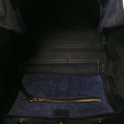 Chloe Smooth Calfskin Medium Milo Shopping Tote Black 5 of 13