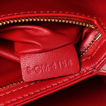 Celine Shiny Calfskin Medium Triomphe Red Red 8 of 11