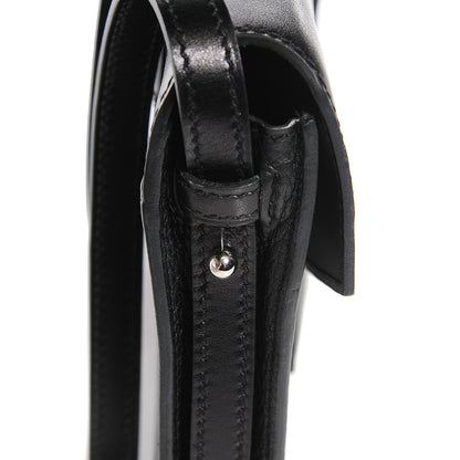 Hermes Box Calf Taurillon Clemence Faco Clutch Black 10 of 14