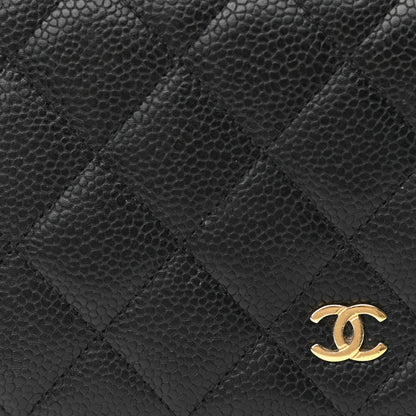 Chanel Caviar Quilted Wallet On Chain WOC Black 12 of 15