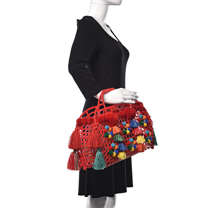 Dolce & Gabbana PVC Cage Market Tote Red 2 of 10