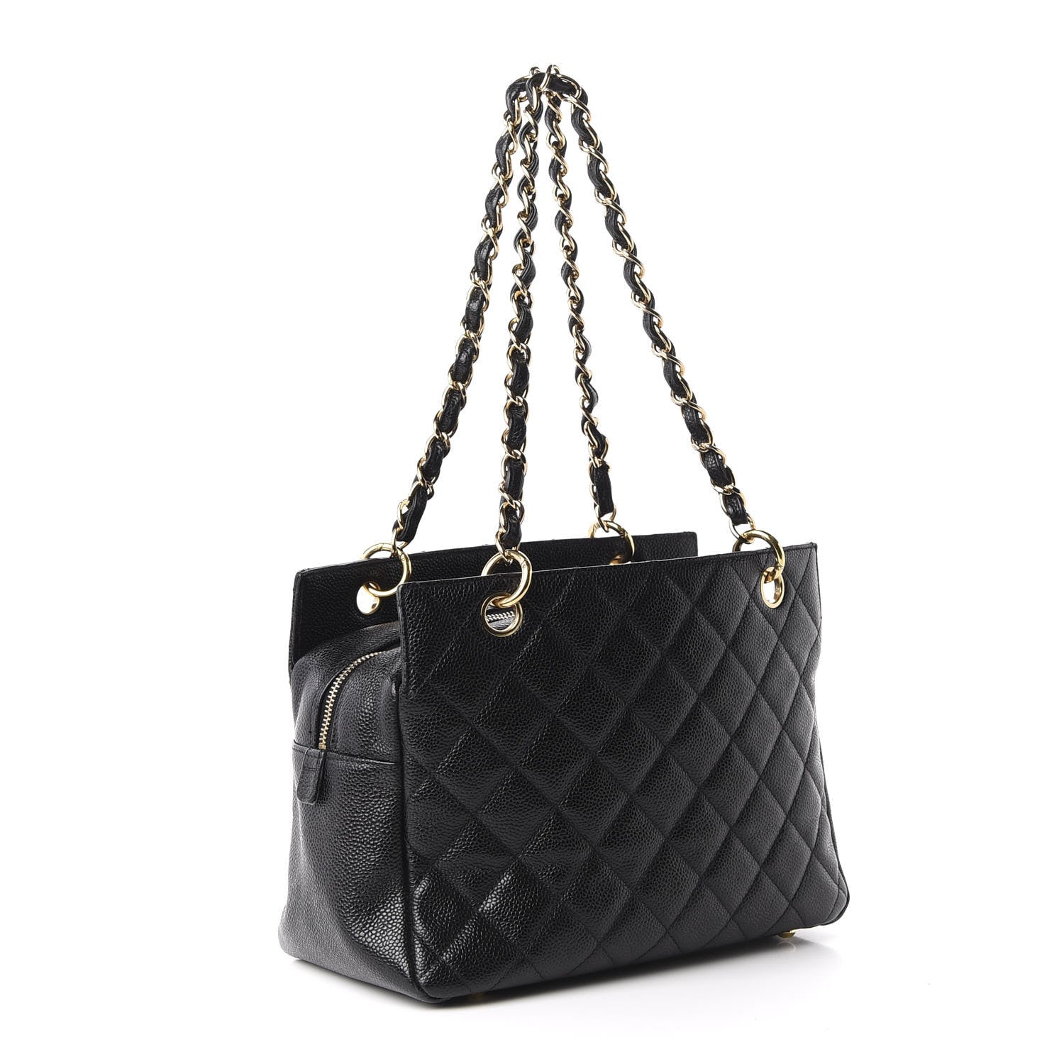 Chanel Caviar Quilted Petit Timeless Tote PTT Black 3 of 11
