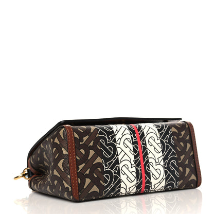 Burberry E-Canvas Monogram Stripe Hackberry Crossbody Bag Bridle Brown 4 of 6