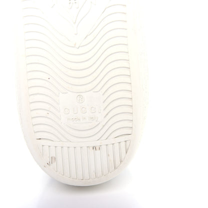 Gucci Calfskin Crocodile Web Womens Ace Sneakers 38 White Green 9 of 12